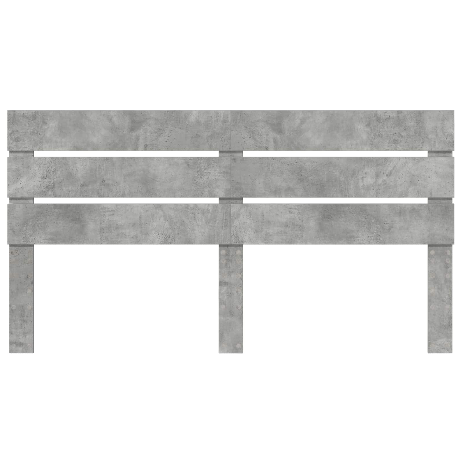vidaXL Kopfteil Beton Grau Holzwerkstoff