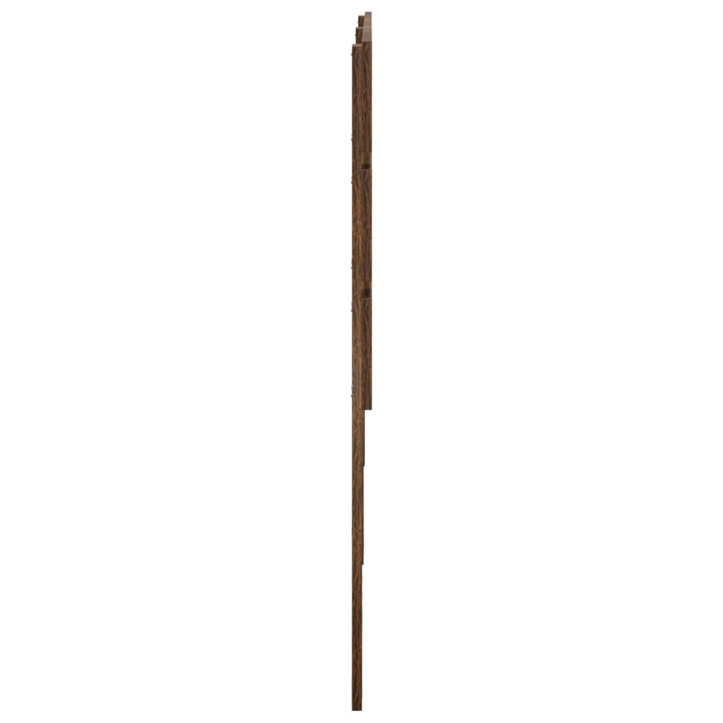 vidaXL Kopfteil Geräucherte Eiche Holzwerkstoff