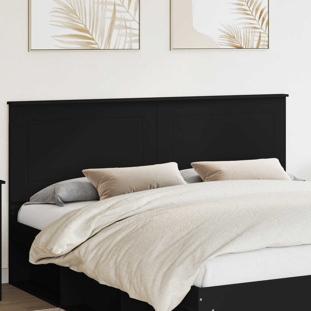 vidaXL Kopfteil Schwarze Eiche 100 cm Holzwerkstoff