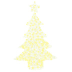 vidaXL Weihnachtsbaum mit 100 LEDs Warmweiß 120 cm Acryl