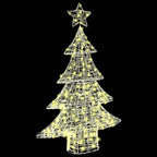 vidaXL Weihnachtsbaum mit 100 LEDs Warmweiß 120 cm Acryl