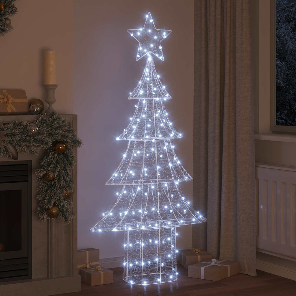 vidaXL Weihnachtsbaum mit 240 LEDs Kaltweiß 180 cm Acryl