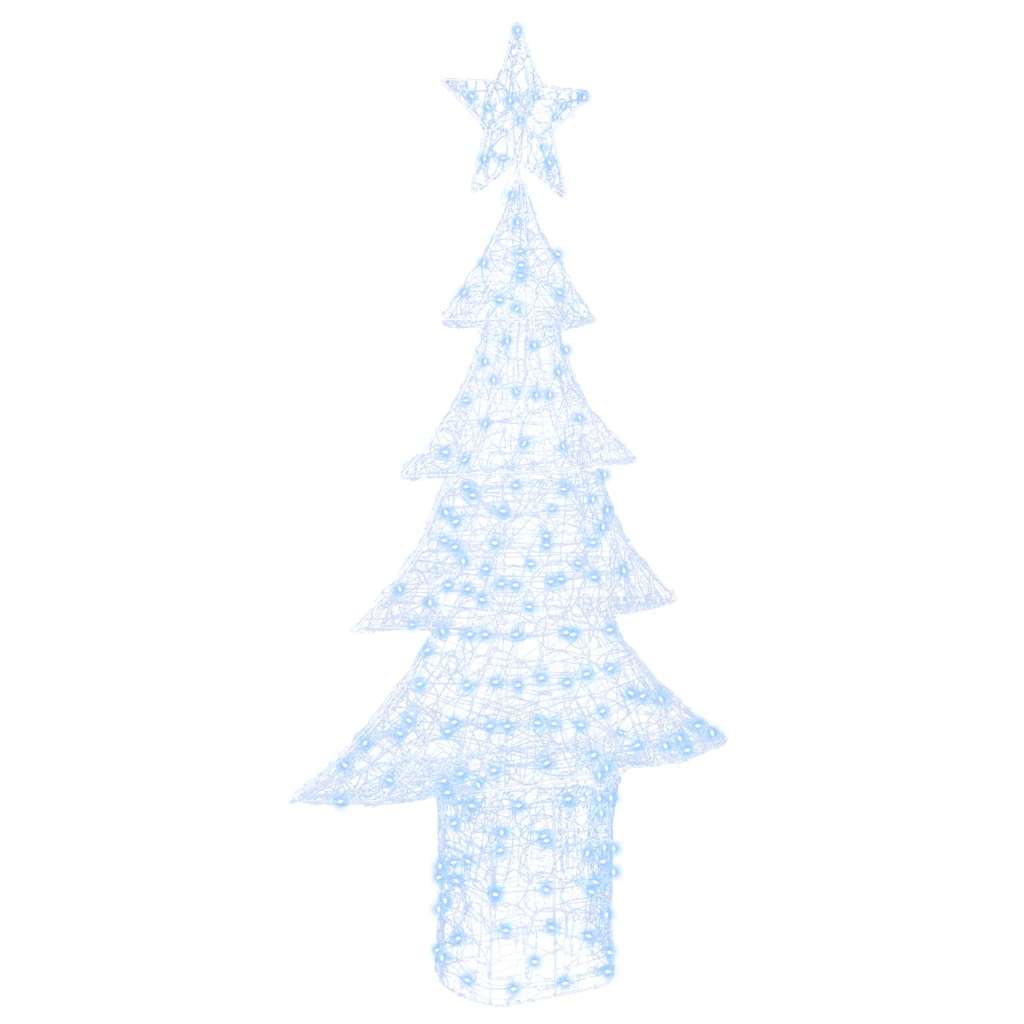 vidaXL Weihnachtsbaum mit 240 LEDs Kaltweiß 180 cm Acryl