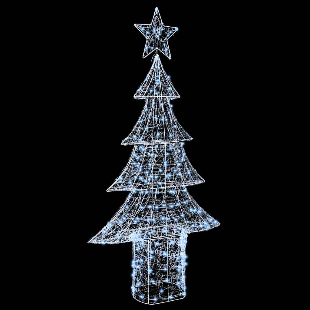 vidaXL Weihnachtsbaum mit 240 LEDs Kaltweiß 180 cm Acryl