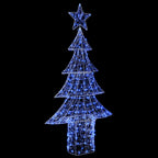 vidaXL Weihnachtsbaum mit 240 LEDs Blau 180 cm Acryl