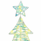 vidaXL Weihnachtsbaum mit 120 LEDs Warmweiß 120,5 cm PET