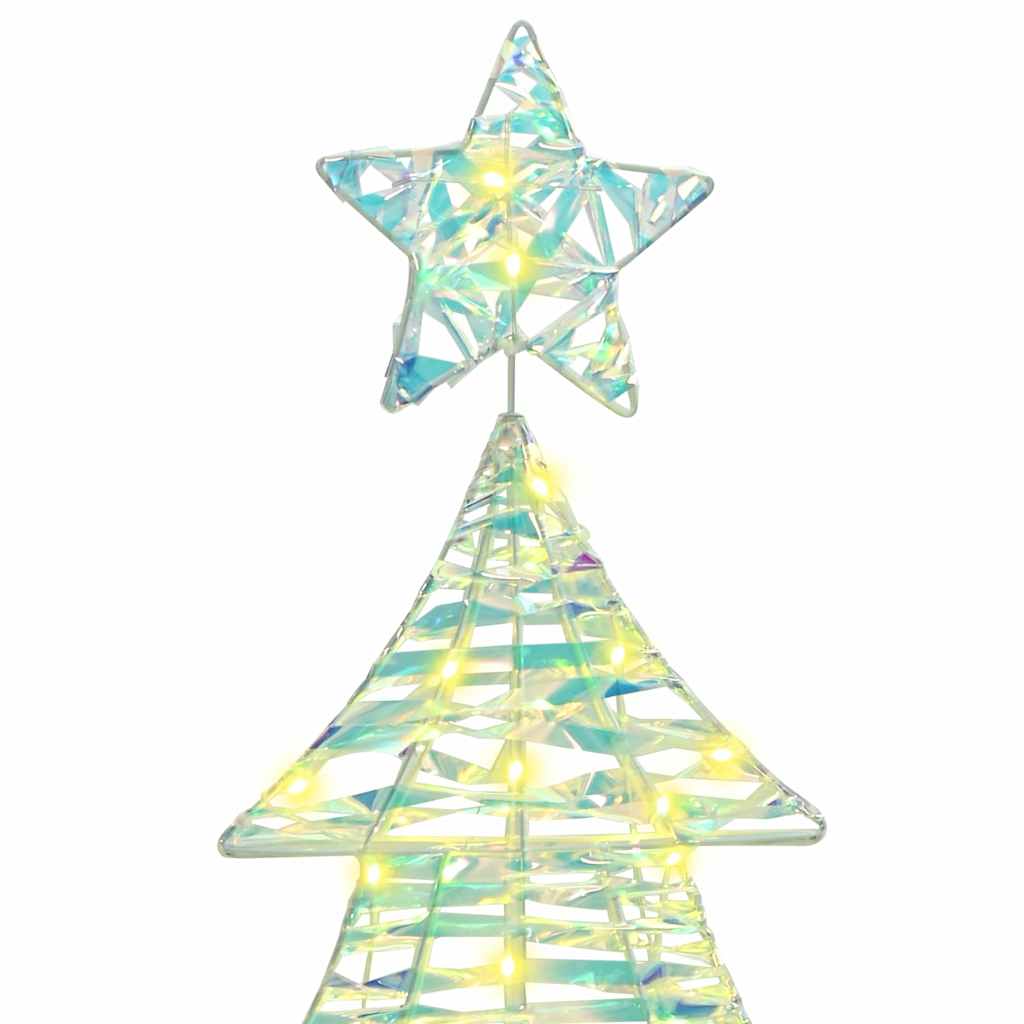vidaXL Weihnachtsbaum mit 120 LEDs Warmweiß 120,5 cm PET