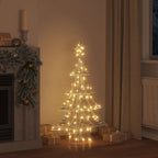 vidaXL Weihnachtsbaum mit 120 LEDs Warmweiß 120,5 cm PET