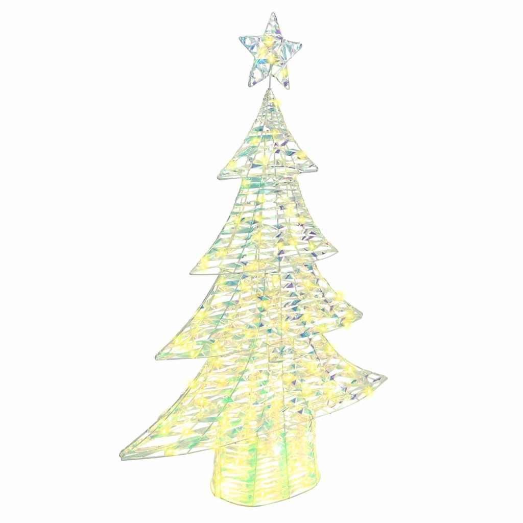 vidaXL Weihnachtsbaum mit 120 LEDs Warmweiß 120,5 cm PET