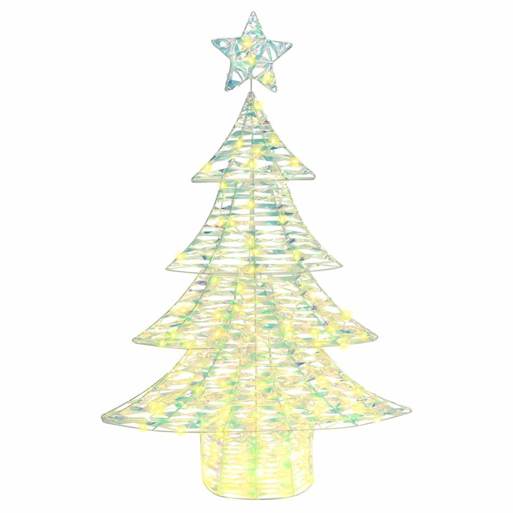 vidaXL Weihnachtsbaum mit 120 LEDs Warmweiß 120,5 cm PET