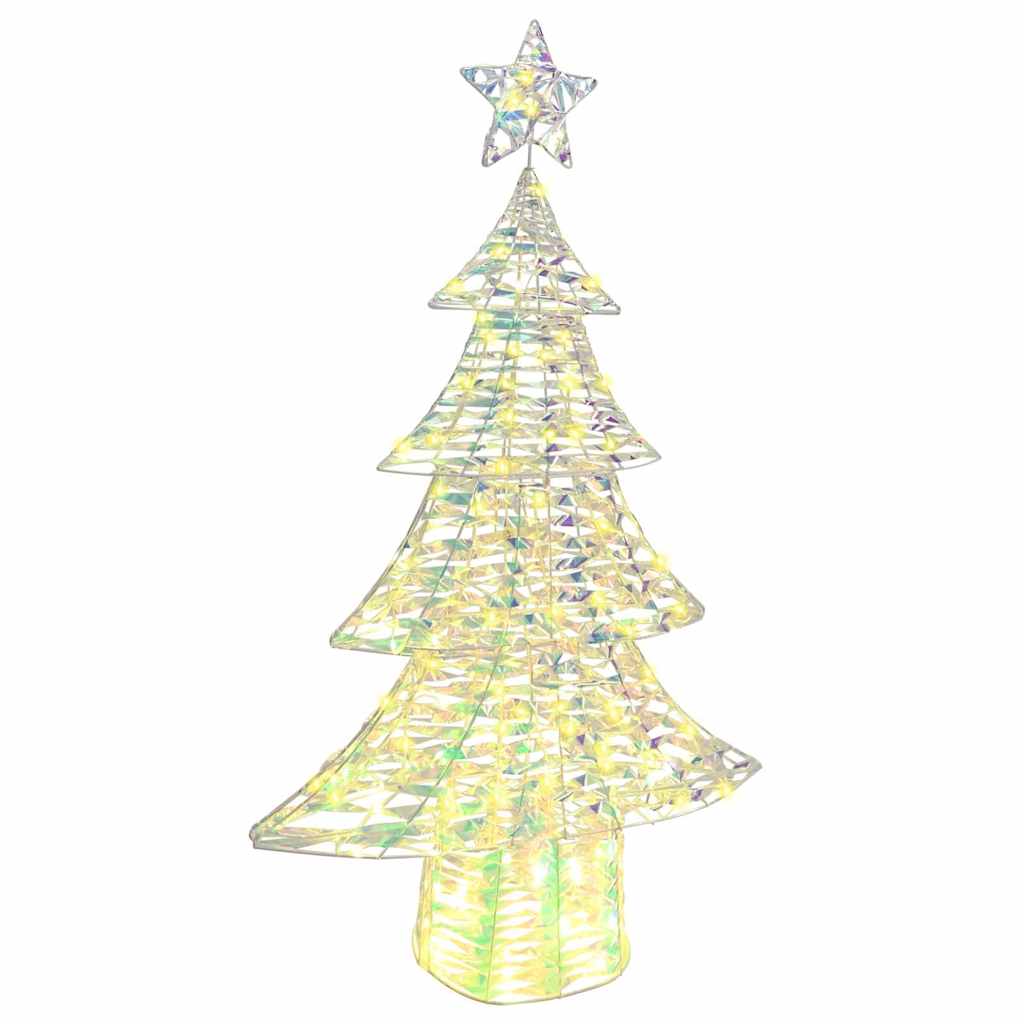 vidaXL Weihnachtsbaum mit 160 LEDs Warmweiß 150 cm PET