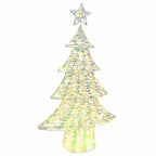 vidaXL Weihnachtsbaum mit 160 LEDs Warmweiß 150 cm PET
