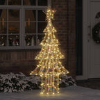 vidaXL Weihnachtsbaum mit 240 LEDs Warmweiß 181 cm PET