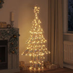 vidaXL Weihnachtsbaum mit 240 LEDs Warmweiß 181 cm PET
