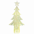 vidaXL Weihnachtsbaum mit 240 LEDs Warmweiß 181 cm PET