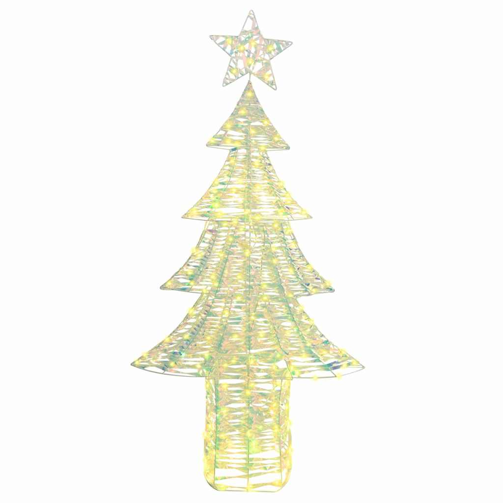 vidaXL Weihnachtsbaum mit 240 LEDs Warmweiß 181 cm PET