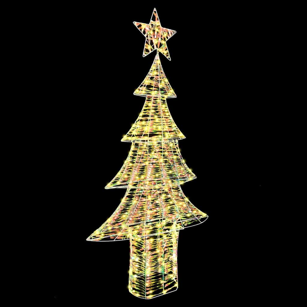 vidaXL Weihnachtsbaum mit 240 LEDs Warmweiß 181 cm PET