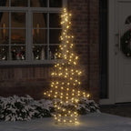 vidaXL Weihnachtsbaum mit 240 LEDs Warmweiß 180 cm Rattan