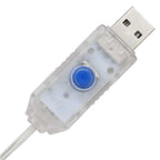 vidaXL Rentierkopf mit 140 LEDs Blau 68 x 36,5 x 62,5 cm Acryl