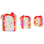 vidaXL Geschenkbox Dekoration 3 pcs Bunt 20 x 20 x 21 cm Acryl
