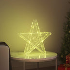 vidaXL 3D Stern mit 50 LEDs Warmweiß 55 x 53.5 x 10 cm Acryl