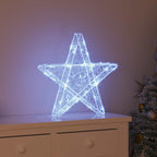 vidaXL 3D Stern mit 50 LEDs Kaltweiß 55 x 53.5 x 10 cm Acryl