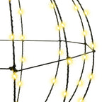 vidaXL Ball mit 160 LEDs Warmweiß 50,5 x 50,5 x 52 cm Metall