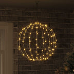 vidaXL Ball mit 160 LEDs Warmweiß 50,5 x 50,5 x 52 cm Metall