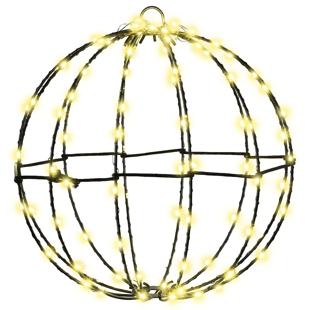 vidaXL Ball mit 192 LEDs 2 pcs Warmweiß 30 x 30 x 32 cm Metall