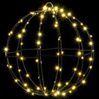 vidaXL Ball mit 192 LEDs 2 pcs Warmweiß 30 x 30 x 32 cm Metall