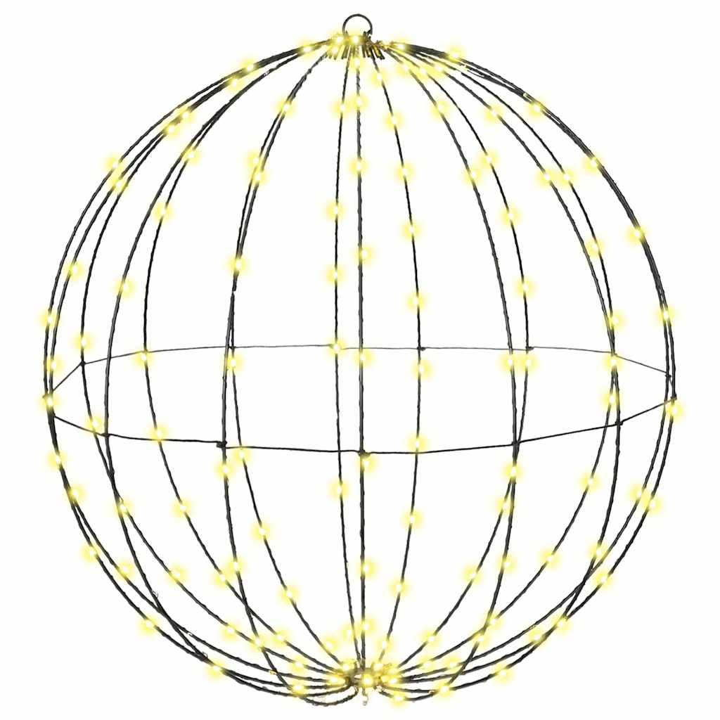 vidaXL Ball mit 384 LEDs 2 pcs Warmweiß 59,5 x 59,5 x 63 cm Metall