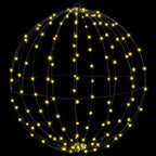 vidaXL Ball mit 384 LEDs 2 pcs Warmweiß 59,5 x 59,5 x 63 cm Metall