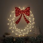 vidaXL Kranz mit 60 LEDs Warmweiß 76 x 76 x 8,5 cm Acryl