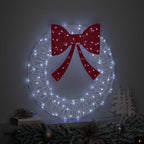 vidaXL Kranz mit 60 LEDs Kaltweiß 76 x 76 x 8,5 cm Acryl