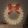 vidaXL Kranz mit 150 LEDs Warmweiß 120 cm Acryl