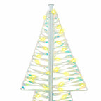 vidaXL Weihnachtsbaum mit 240 LEDs Warmes Weiß 180 cm PET