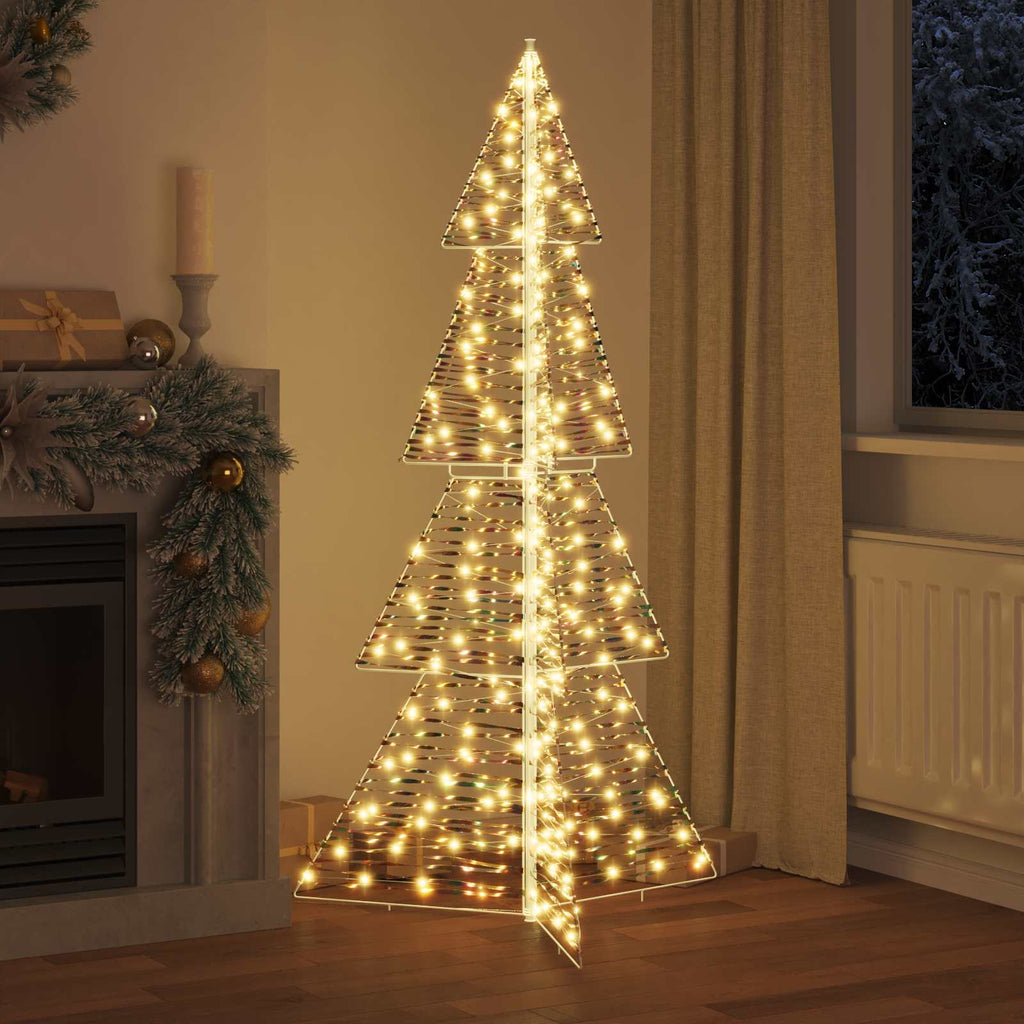 vidaXL Weihnachtsbaum mit 240 LEDs Warmes Weiß 180 cm PET