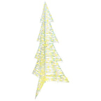 vidaXL Weihnachtsbaum mit 240 LEDs Warmes Weiß 180 cm PET