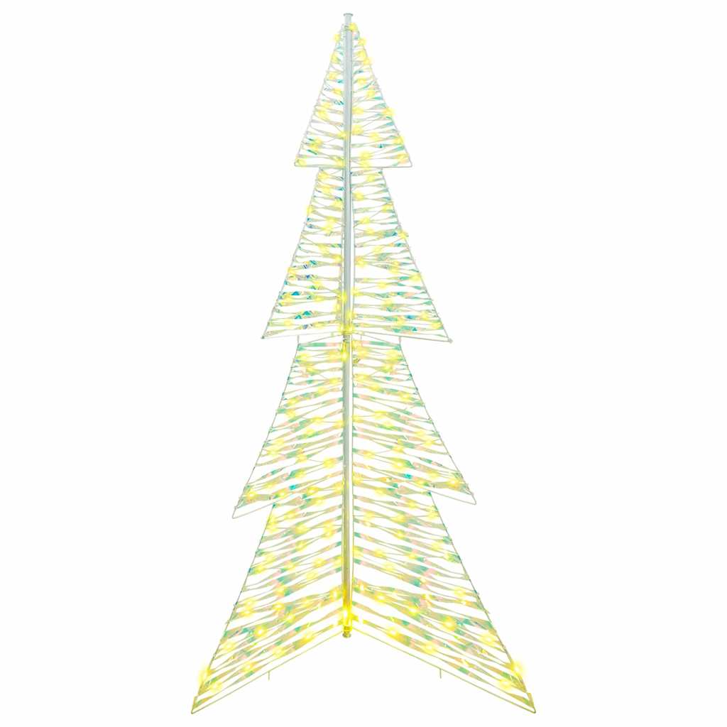 vidaXL Weihnachtsbaum mit 240 LEDs Warmes Weiß 180 cm PET