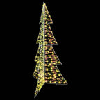 vidaXL Weihnachtsbaum mit 240 LEDs Warmes Weiß 180 cm PET