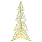 vidaXL Weihnachtsbaum mit 240 LEDs Warmes Weiß 180 cm Rattan