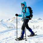 vidaXL 3 in 1 Schneeschuhe Silber und Schwarz 53,5 x 21 cm