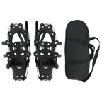 vidaXL 3 in 1 Schneeschuhe Silber und Schwarz 53,5 x 21 cm