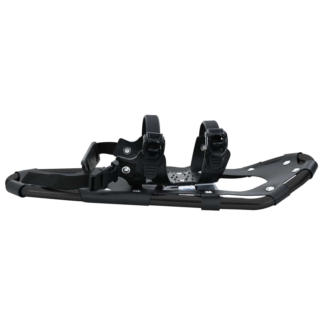 vidaXL 3 in 1 Schneeschuhe Schwarz 53,5 x 21 cm Aluminium und HDPE