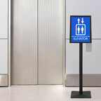 vidaXL Podest-Posterständer Silber A3 Gusseisen
