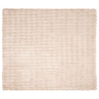 vidaXL Rutschfeste Decke aus Kunstkaninchenfell Olite Beige Polyester