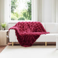 vidaXL Rutschfeste Decke aus Kunstkaninchenfell Olite 4 pcs Polyester
