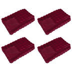 vidaXL Rutschfeste Decke aus Kunstkaninchenfell Olite 4 pcs Polyester