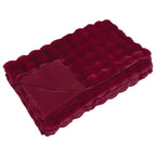 vidaXL Rutschfeste Decke aus Kunstkaninchenfell Olite 4 pcs Polyester