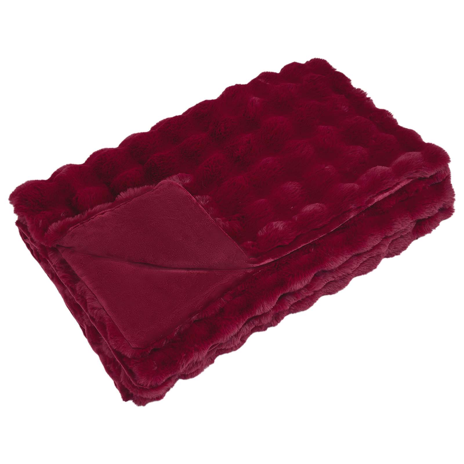vidaXL Rutschfeste Decke aus Kunstkaninchenfell Olite 4 pcs Polyester